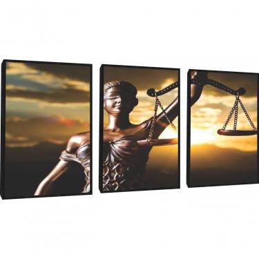 Imagem de Quadros Decorativos Escritório De Advocacia Direito Deusa Com Moldura Preto