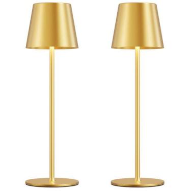 Imagem de Candeeiro de mesa sem fio Kakanuo KK, pacote com 2, 5000mAh, recarregá