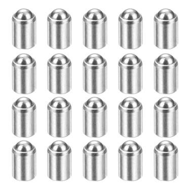 Imagem de HARFINGTON 20 peças de êmbolos de mola de ponta esférica, 3 x 4 mm, elasticidade 1N, contas de posicionamento sem degrau, trava para trava de bola para armário de porta, dispositivos mecânicos