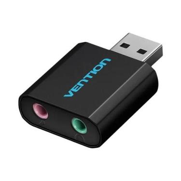 Imagem de Placa De Som USB Interface De Áudio Adaptador Para Microfone Alto-fala