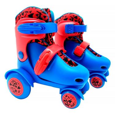 Imagem de Patins Masculino Infantil 4 Rodas Roller Ajustável 27-30 DMR6336 - DM Toys