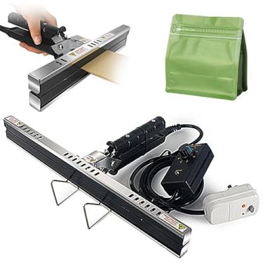 Imagem de Seladora de crimpagem térmica portátil, seladora de saco plástico de 20 300 400 mm, seladora de impulso, máquina de embalagem de saco seladora a vácuo, para saco Mylar, saco de alumínio, saco de