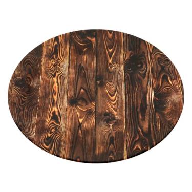 Imagem de ZJRDYYK Toalha de mesa redonda de 101,6 cm com elástico, resistente a manchas, pequena toalha de mesa redonda para mesas de jantar de cozinha, festa e uso casual (café)