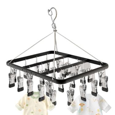 Imagem de Cabide de lavanderia - Cabide para secadora de meias e roupas íntimas - Acessórios de lavanderia que economizam espaço, clipes de roupa íntima para toalha, sutiãs, , calças, chapéu