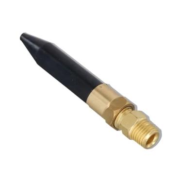 Imagem de Válvula de inclinação de balão de hélio NPT 1/4 rosca peças de reposição válvula de inclinação de borracha bocal de gás preto