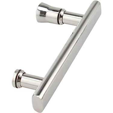 Imagem de Conjuntos de substituição de maçanetas e puxadores de porta de chuveiro para porta de vidro | Maçanetas de porta de banheiro para box de chuveiro com aderência interna/externa - 550 mm