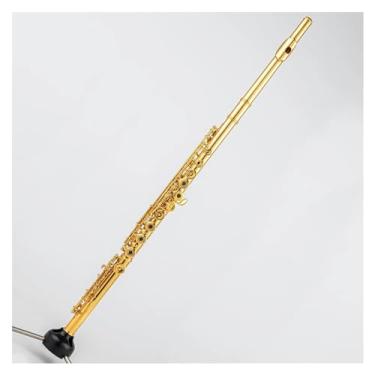 Imagem de Flauta Outfit Flauta Profissional Material Cobre Branco Tom C 17 Orifícios Abertos Banhado a Ouro Instrumento de Tratamento de Superfície