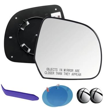 Imagem de EAP Vidro espelhado lateral do passageiro compatível com Nissan Micra 2015-2019, Versa 2012-2015, LEAF 2013-2017, Versa Note 2014, aquecido, 963651HK5A 963653AN0B