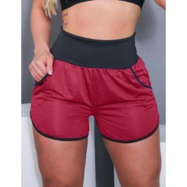 Imagem de Short Feminino em Tecido Furadinho com Bolsos sem Forro - Fitmoda-Feminino