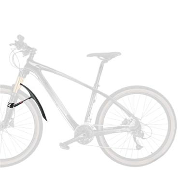 Imagem de Para-lamas universais para bicicletas de estrada/gravel de 29 polegadas, para-lama dianteiro e traseiro com luz traseira ajustável.(MTB Front Fender)