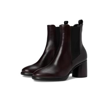 Imagem de ECCO Bota Chelsea feminina esculpida luxuosa 55 mm moderna Double Gore, Mocha, 10-10.5