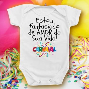 Imagem de Body Bebe Fantasia Carnaval Menino Festa Bloquinho Divertido - Borizin