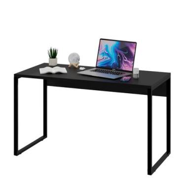 Imagem de Mesa Para Escritório Estilo Industrial 1,35m - NetMobil, Preto