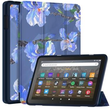 Imagem de Lainergie Capa para tablet iPad de 8 polegadas com despertar/hibernar automaticamente, flor