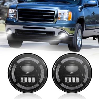 Imagem de Conjunto de faróis de neblina de LED compatível com GM 2007-2013 GMC Sierra 1500/2007-2014 Sierra 2500HD 3500HD Kits de farol de neblina dianteiro