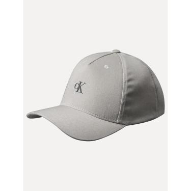 Imagem de Boné Calvin Klein Jeans 5 Gomos Rubber CK Cinza Claro-Masculino
