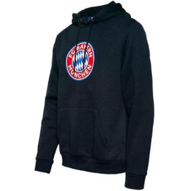 Imagem de Blusa Moletom Canguru Bayern de Munique Logo Capuz Masculina-Masculino