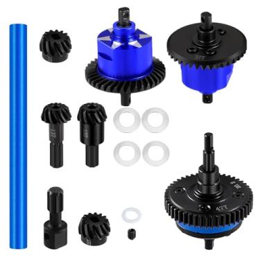 Imagem de BRKRC Steel Aluminum 7075 Alloy Front & Centre & Rear Complete Differential for Tra-xxas 1:16 Mini Maxx 4WD Mini XRT VXL-3S Monster Truck Upgrades (Front & Centre & Rear Complete Differential)