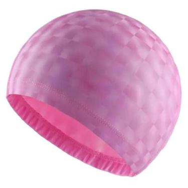 Imagem de Touca De Natação Em Tecido PU plus Size Para Homens E Mulheres Com Pro