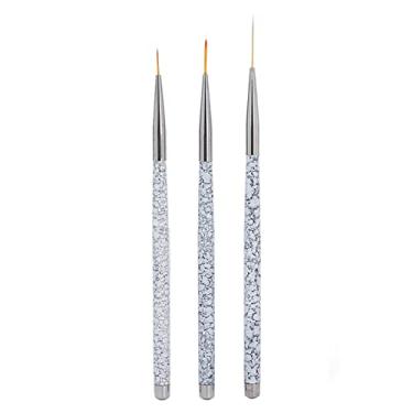 Imagem de CUOFYUNL 3pcs Professional Nail Art Liner Brush Set Unhas Pintura Desenho Conjunto de pincéis Ferramentas de manicure