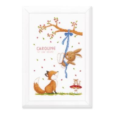 Imagem de Vervaco Counted Cross Stitch Kit 9.6"X14.4"-Forest Friends on Aida (14 Count) -V0184572