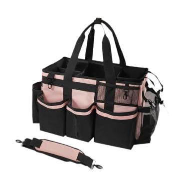 Imagem de Generic Bolsa organizadora de limpeza portátil com alça e vários bolsos, ideal para produtos de limpeza e para empregadas domésticas.