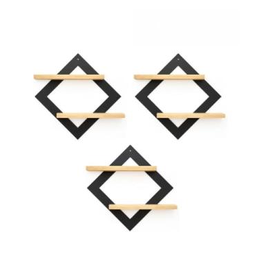 Imagem de Prateleira Suspensa Parede Madeira Pinus Design Moderno Decorativa Para Sala e Quarto Organiza Plantas e Objetos,Amantes de Decoração(3)