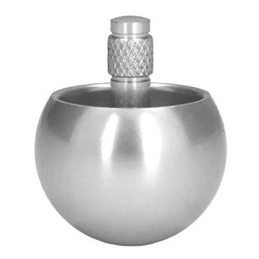 Imagem de Phefop 2 Pçs Metal Girando Topo Flip over Top Giroscópio Brinquedo de Aço Inoxidável para Crianças Adultos Matar Tempo Estresse Ansiedade Presentes (Prata)