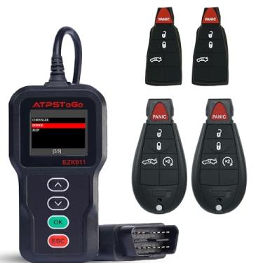 Imagem de ATPSTOGO Chave de substituição DIY serve para Dodge Challenger Charger Durango Chrysler 300 Keyless Entry Remote Control Key Replace FCC ID: IYZ-C01C M3N5WY783X 5 Botões