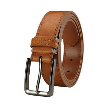 Imagem de Cinto Masculino De Couro PU Multicolorido Com Fivela Automática De Alt