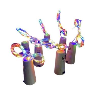 Imagem de Luzes De Cordão LED Para Garrafa De Vinho 2M Fio De Cobre Para Decoraç