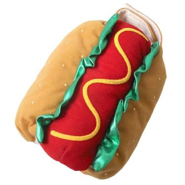 Imagem de TEHAUX 1 peça de roupa exclusiva para animais de estimação, roupa dobrável para animais de estimação, decoração para cães e gatos, poliéster laranja, 87 x 44 x 39 cm