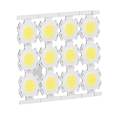 Imagem de Generic Componente Emissor de Luz LED COB para Lâmpadas DIY, Material de Alumínio, Baixo Consumo de Energia, para Holofotes e Downlights, Pacote de 12 para Iluminação Interna (Luz Branca)