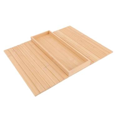 Imagem de ZJchao Bandeja de Braço de sofá de Bambu, Mesa de Apoio de Braço Dobrável Com Almofada de Silicone Antiderrapante para Lanches, Bebidas, Livros, Bandeja de Serviço Multifuncional para (Cor Madeira