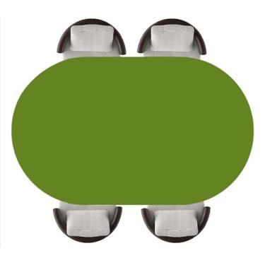 Imagem de YSRTGUO Toalha de mesa oval ajustada com bordas elásticas, capa de mesa oval à prova d'água, limpável, para ambientes internos e externos, serve para mesas ovais de 107 x 152 cm, estilo 14