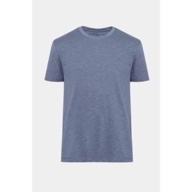 Imagem de Camiseta Aramis Manga Curta Algodão Flamê Azul-Masculino