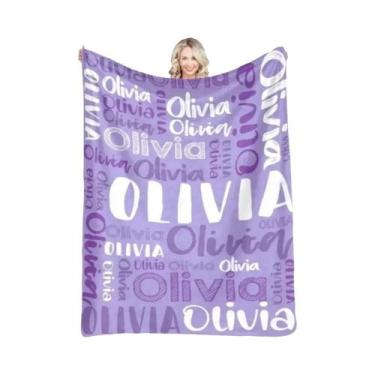 Imagem de Cobertor De Flanela Personalizado Em 30 Cores Para Meninas, Meninos, B