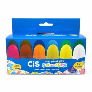 Imagem de Giz De Cera Meu Primeiro Giz Com 12 Cores Cis - SERTIC
