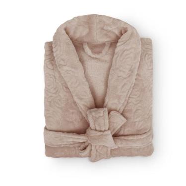 Imagem de Roupão Banho Adulto Unissex Microfibra Flannel Toque Macio - Appel, Am