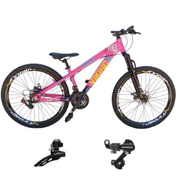 Imagem de Bicicleta 26 VikingX T25 21v Cambios Shimano Dianteiro e Traseiro Pneu 26 Cravudo-Unissex