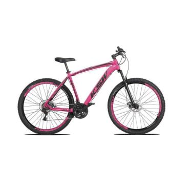 Imagem de Bicicleta  Aro 29 Ksw Xlt Alumínio 21v Freio a Disco Garfo Suspensão - Rosa-Unissex
