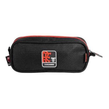 Imagem de Estojo Simples Esportivo Xeryus Flamengo 16387, Preto, Único