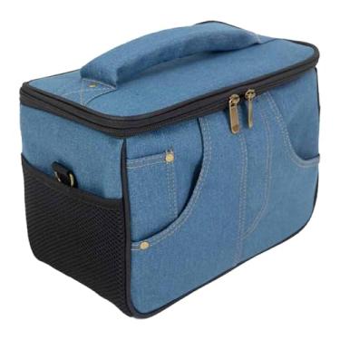 Imagem de Kokiya Bolsa de transporte para amplificador de guitarra, a impactos, organizador de alto-falantes, bolsa para equipamentos de música e transporte, Azul 25x13x18cm