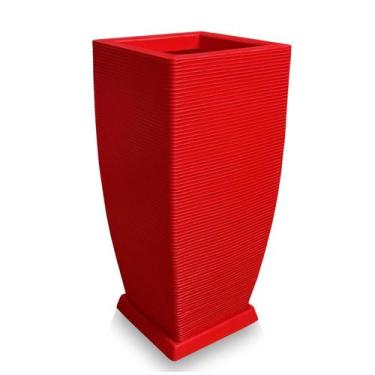 Imagem de Vaso De Planta + Prato Decorativo Polietileno 90X40 Ferrari - Foster P