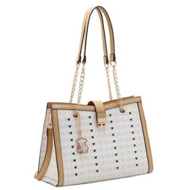 Imagem de Bolsa Feminina Transversal Strass Coração Elegante Chenson-Feminino