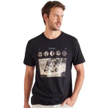 Imagem de Camiseta Reserva Masculina Rock Music Feed Preta-Masculino