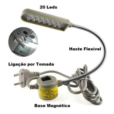 Imagem de 10 Lampadas Led Luminariacom Tomada 20 Leds Com Imã - LANMAX