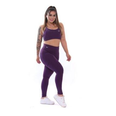 Imagem de Conjunto Top E Legging Bolso Compressão Cintura Alta Corrida - Element