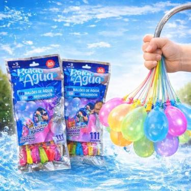 Imagem de Balões de Água, Kit com 111 Unidades, Enchimento Rápido em 60 Segundos