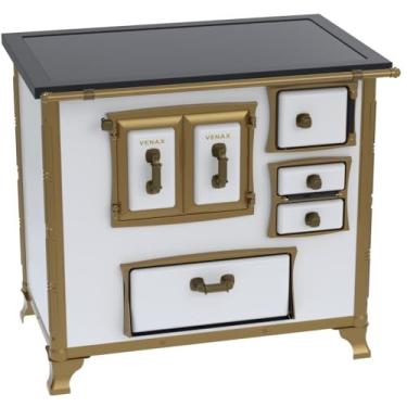 Imagem de Fogão a Lenha GII N 2 Renaissance Premium Branco Saida Esquerda